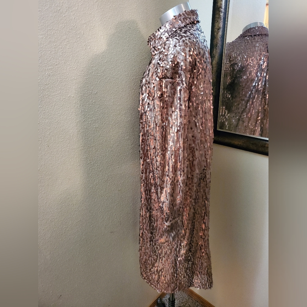 On Twelfth Sequin Duster Size Medium - image 2